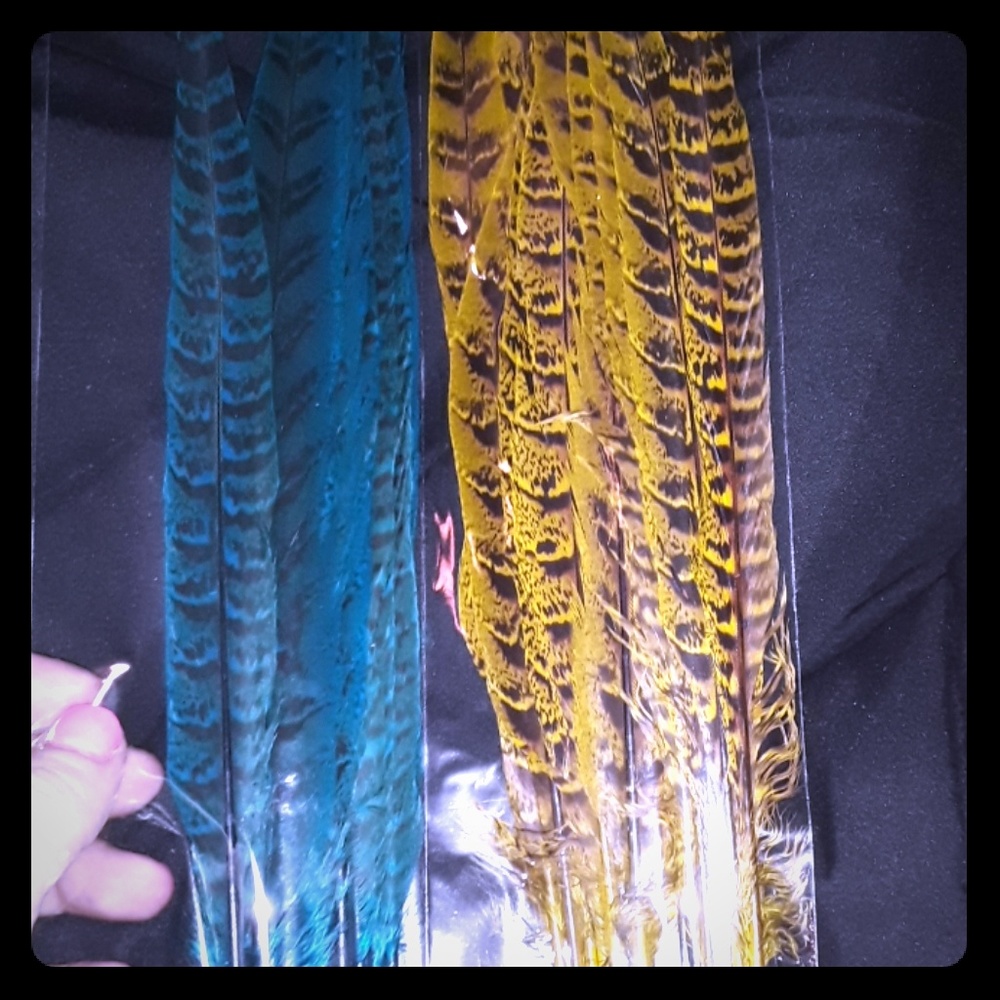 Feather accesories for the hair SOLD